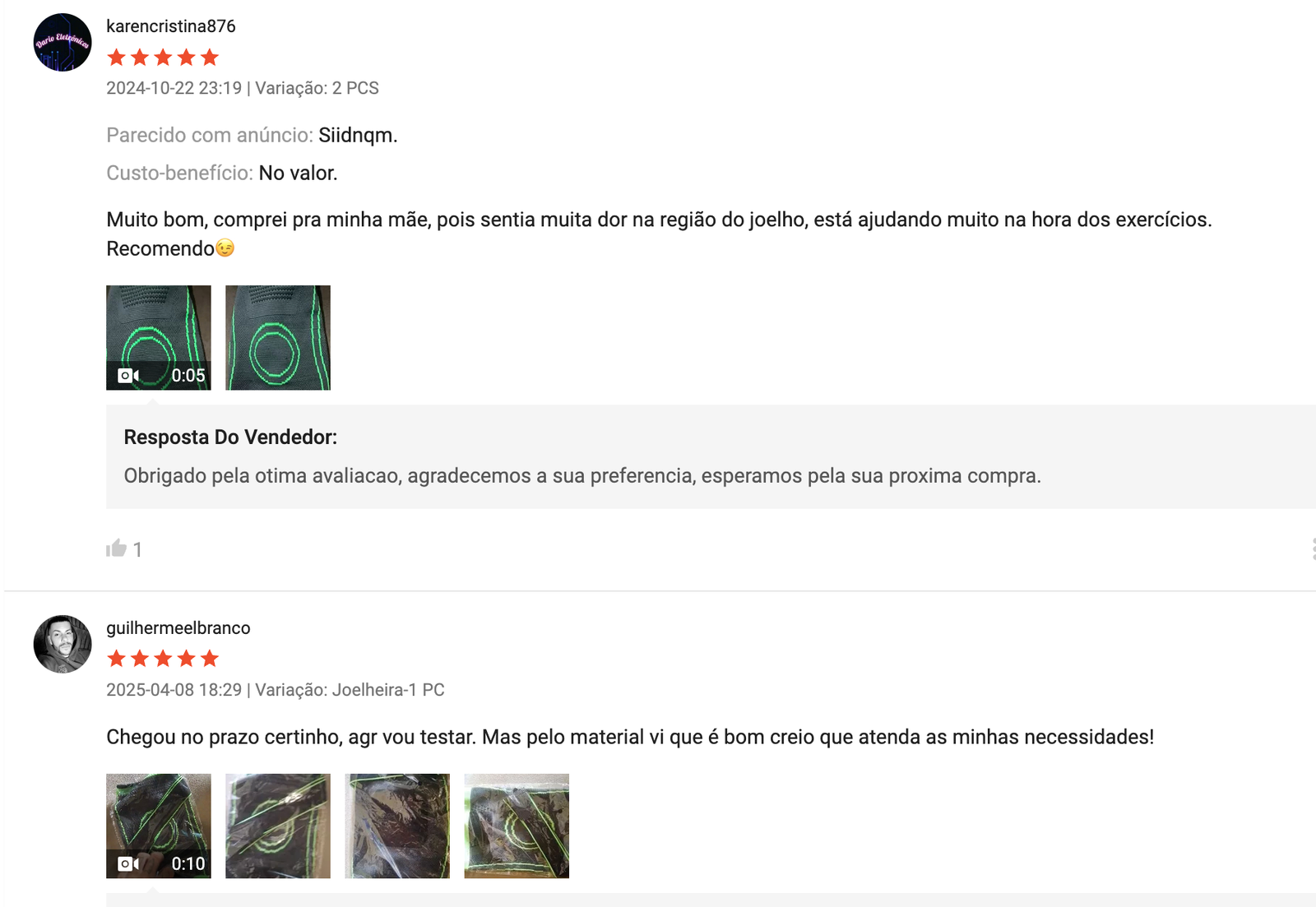 Feedbacks de Clientes